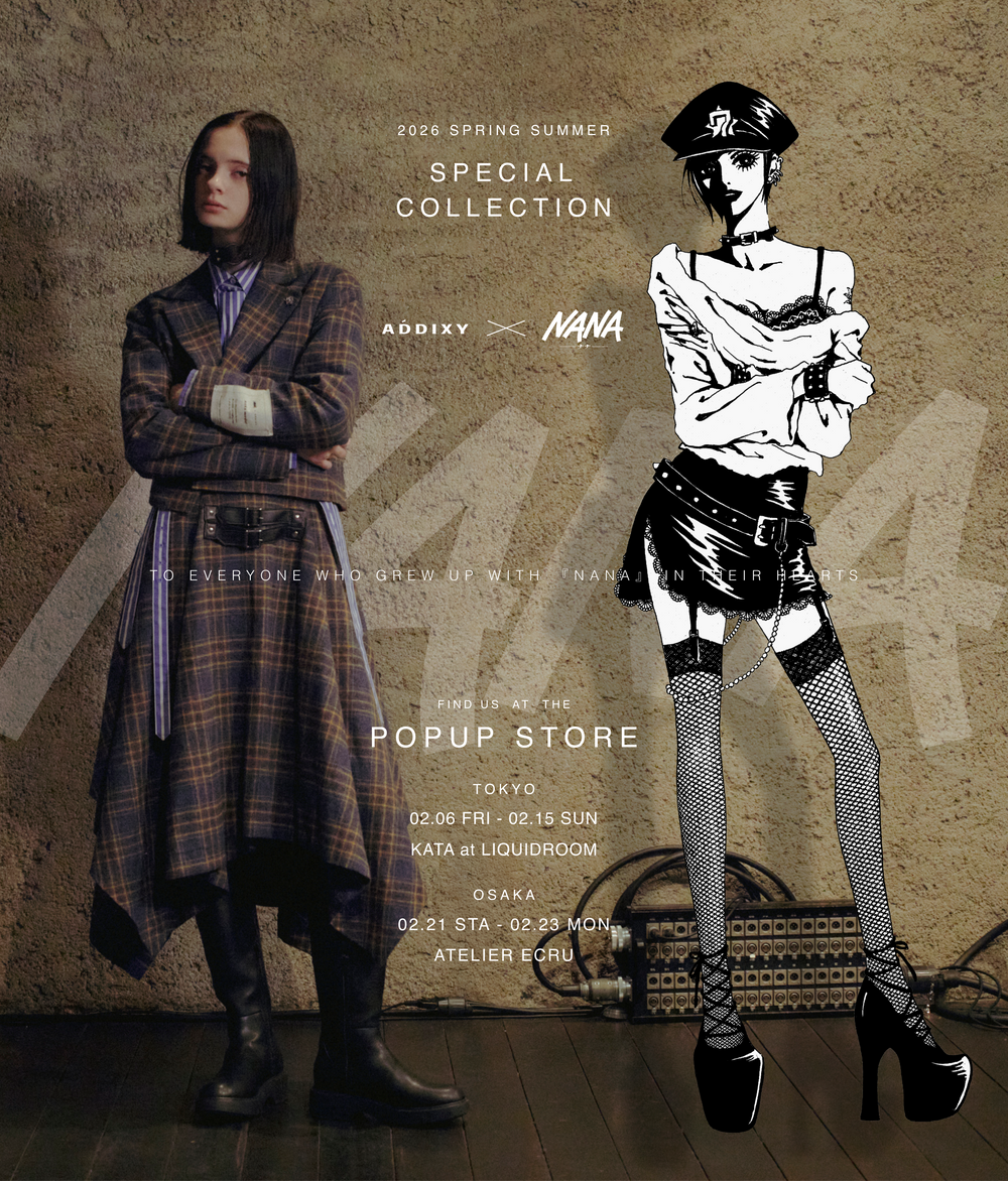 Nana x Addixy Collaboration - Leather Check Jacket [Pre-Order Apr 2026]