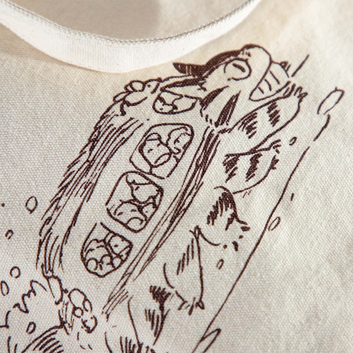 Totoro Fund Catbus Vertical Canvas Tote Bag - official view 4