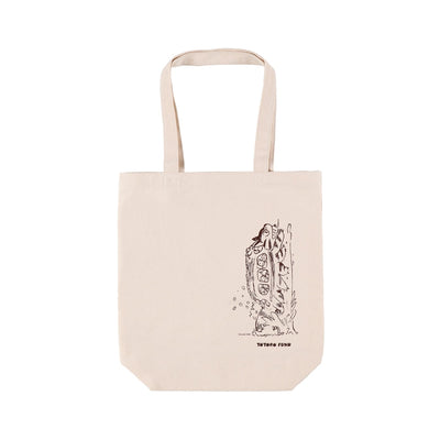 Totoro Fund Catbus Vertical Canvas Tote Bag - official view 6