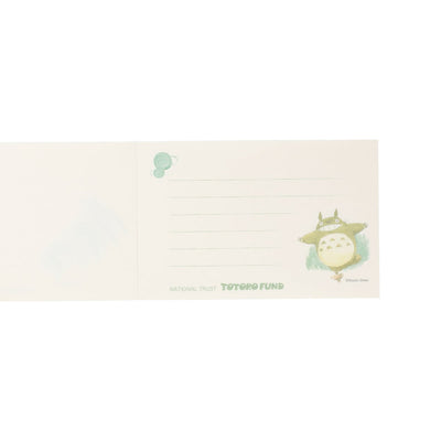 Totoro Fund Illustrated Message Paper Pads (3 Types) - Totoro with Umbrella - official view 20