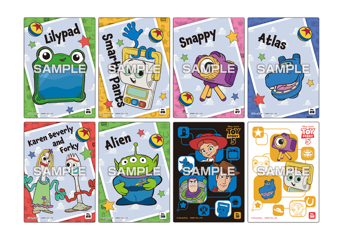 Toy Story 5 Clear Card Collection Gum - Box (18 Packs) RANDOM - collectible design samples 3