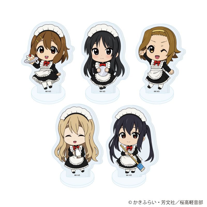 K-On! maid mini character acrylic stand designs