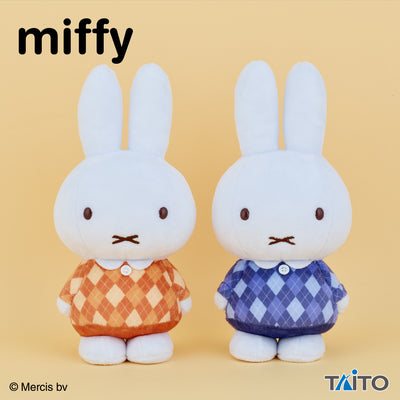 Miffy - Plush Orange Argyle Ver.