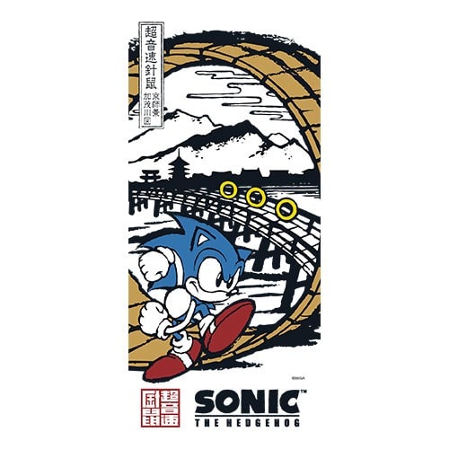Wa Sonic Yuzen-dyed tenugui towel - Kyoto – Kamo River