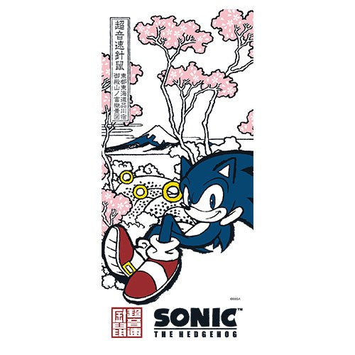 Wa Sonic Yuzen-dyed tenugui towel - Shinagawa – Gotenyama