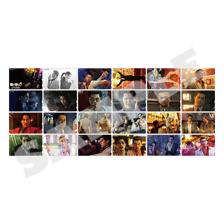 Yakuza 0 Director's Cut phone-card-style collection - all 24 designs