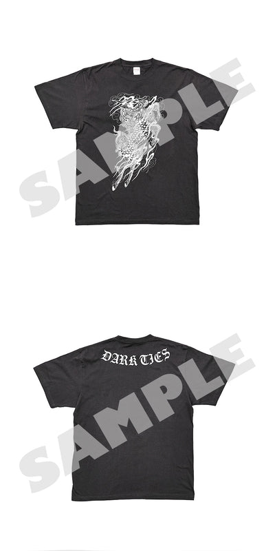 Dark Ties Yoshitaka Mine T-shirt front and back sample views