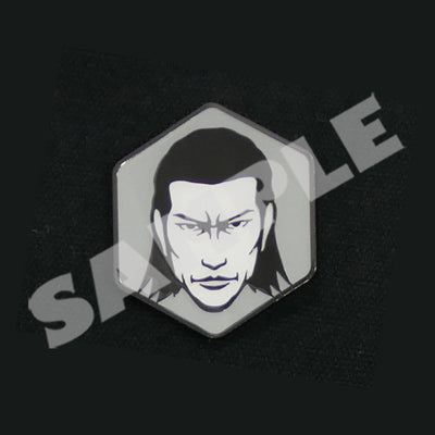 Yakuza character face pin - Akira Nishikiyama