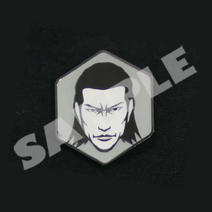 Yakuza character face pin - Akira Nishikiyama