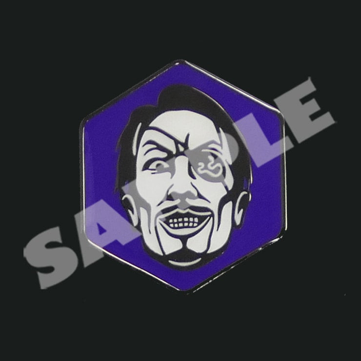 Yakuza character face pin - Goro Majima