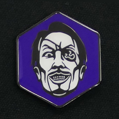 Yakuza character face pin - Goro Majima