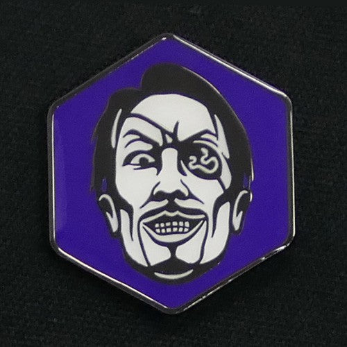 Yakuza character face pin - Goro Majima