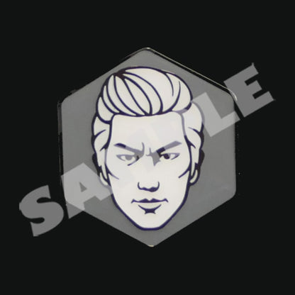 Yakuza character face pin - Joongi Han