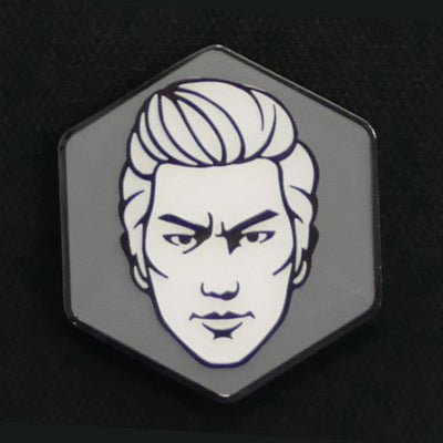 Yakuza character face pin - Joongi Han