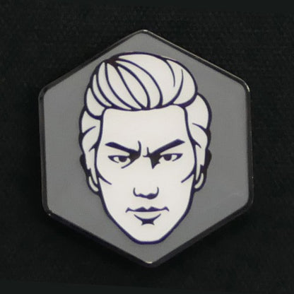 Yakuza character face pin - Joongi Han