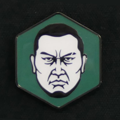 Yakuza character face pin - Taiga Saejima