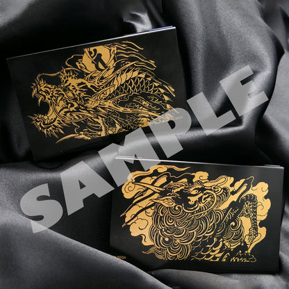 Yakuza metal card case collection overview: Kiryu and Mine designs; Kiryu sold individually