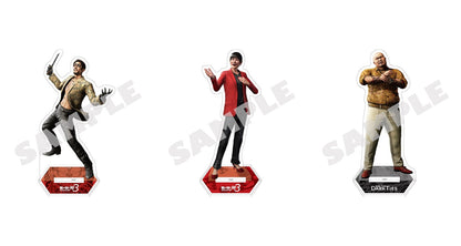Yakuza Kiwami 3 and Dark Ties character acrylic stands set of three