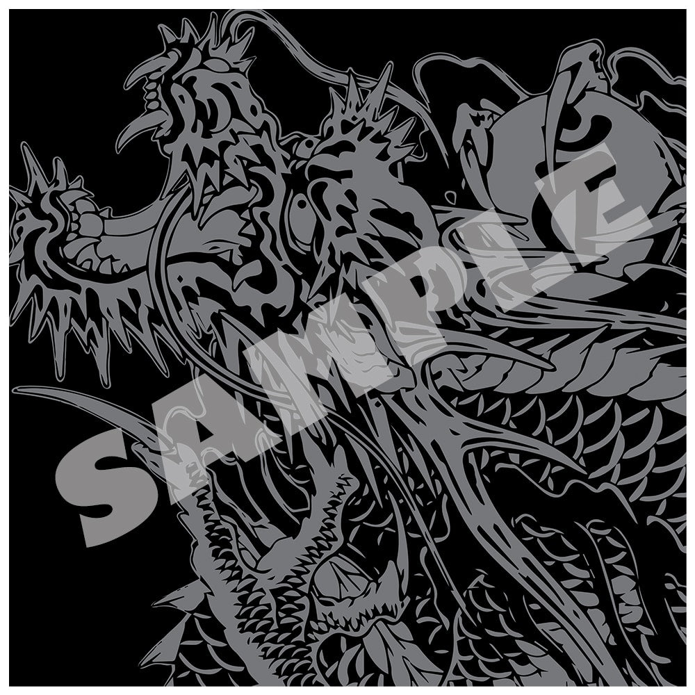 Yakuza Mangart Beams handkerchief - black dragon design