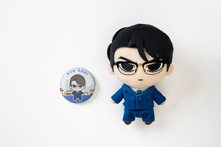 Ryo Aoki — Yakuza: Like a Dragon — plush and tin badge