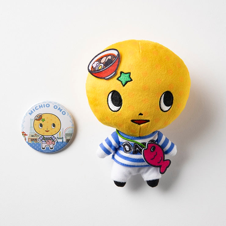 Ono Michio — Yakuza 6 — plush and tin badge
