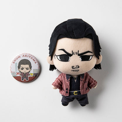 Shun Akiyama — Yakuza 4 — plush and tin badge
