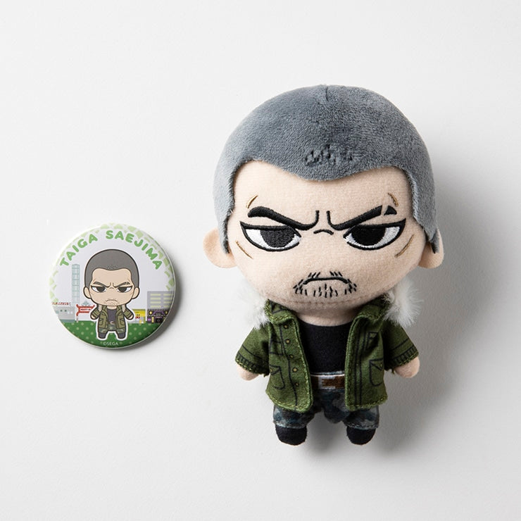 Taiga Saejima — Yakuza 5 — plush and tin badge