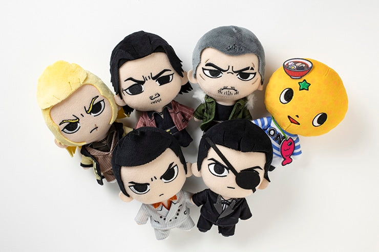 Official plush collection group photo; available models are listed in the product options